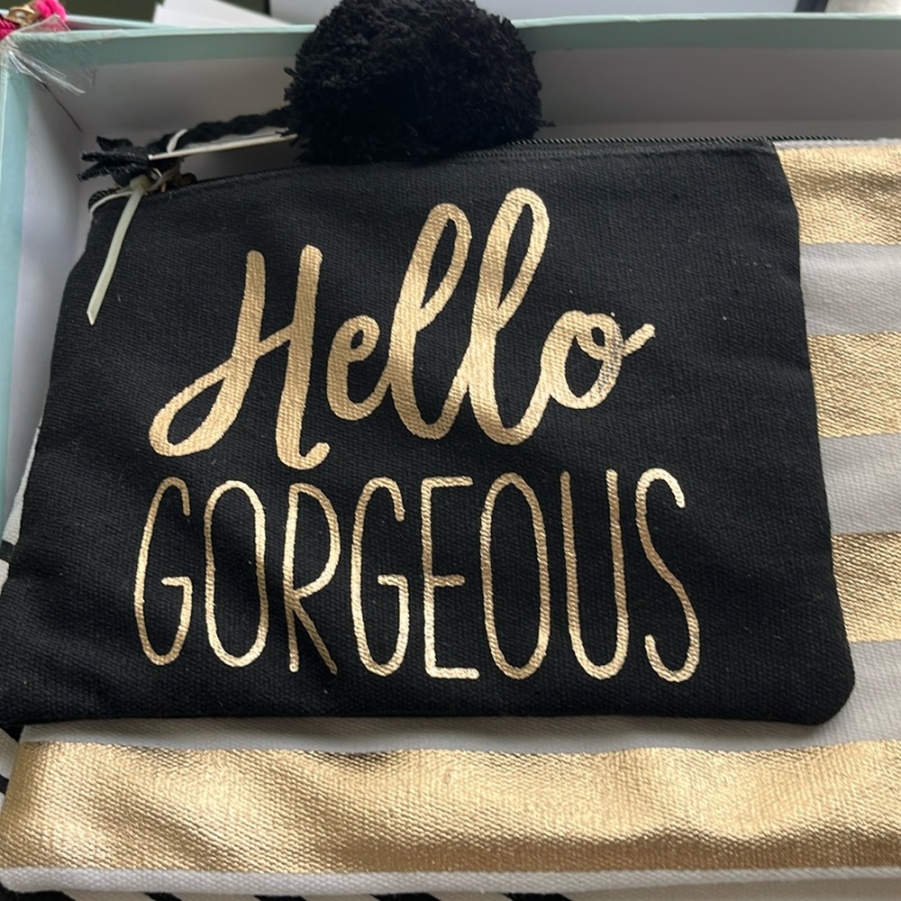 Make-up Bags Olive & Hill Canvas Trio Pouch 3 Pc
